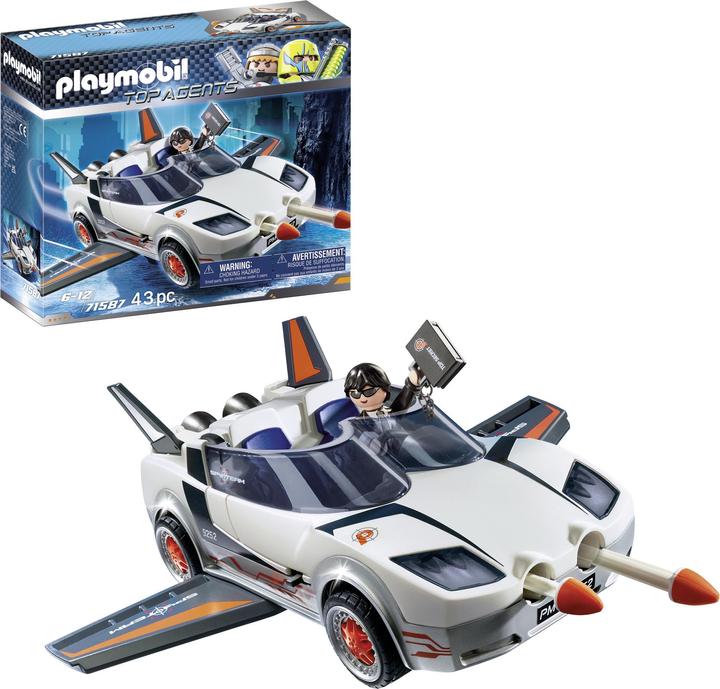 Immagine prodotto Playmobil 71587 La Spy Racer dell'Agente P (71587, Agenti Top Playmobil)