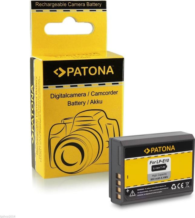 Actual product image Patona Canon LP-E10 (Camera battery)