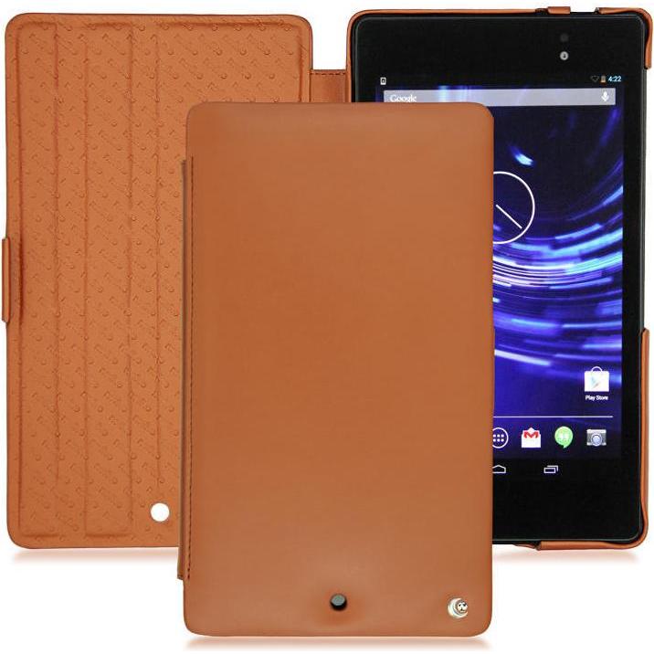 Noreve Lederschutzhülle (Asus Google Nexus 7 v2), Tablet Hülle, Braun