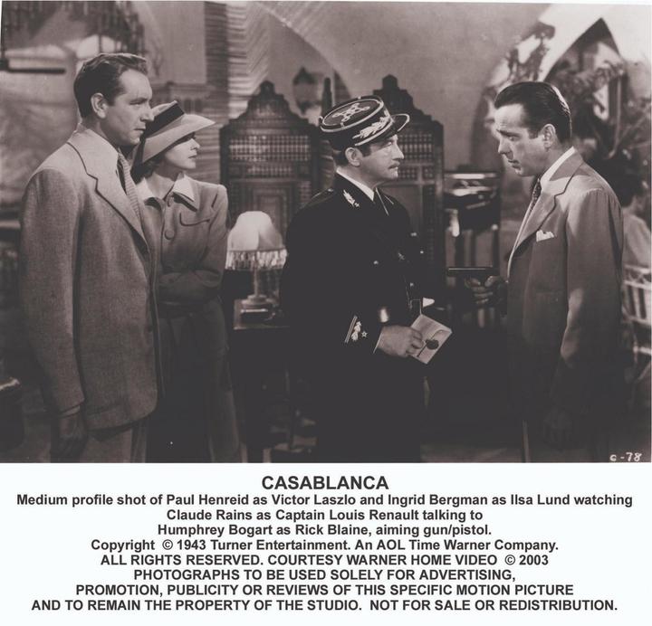 Actual product image Casablanca (Blu-ray, 1942, German, Spanish, French, Italian, English)