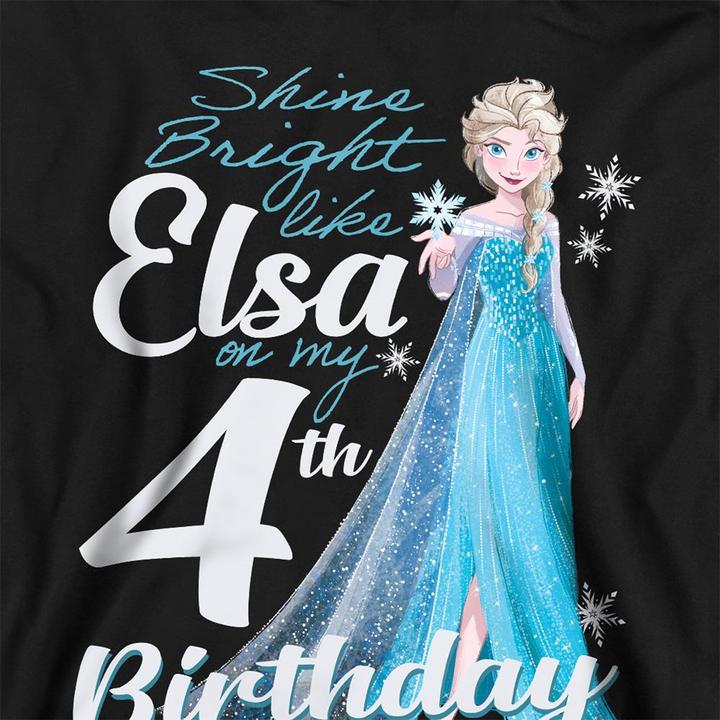 Produktbild Disney Frozen Bright Like Elsa Kapuzenpullover 4. Geburtstag (128)