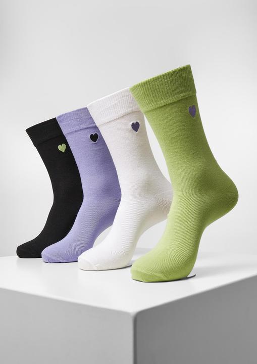 Produktbild Urban Classics Heart Socks 4-Pack (4er Pack, 35 - 38)