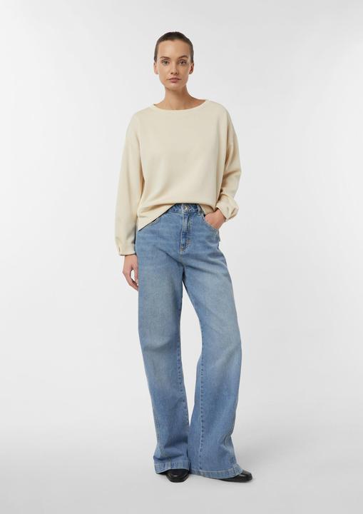Produktbild Comma Sweatshirt Sweatshirt mit modernem Arm und Falten Detail (46)