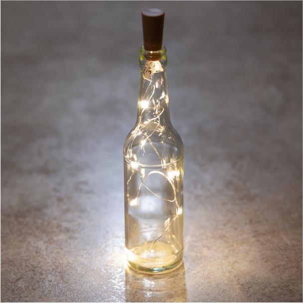 Actual product image Eneroid Weihnachtsflaschenverschluss mit 8 LED