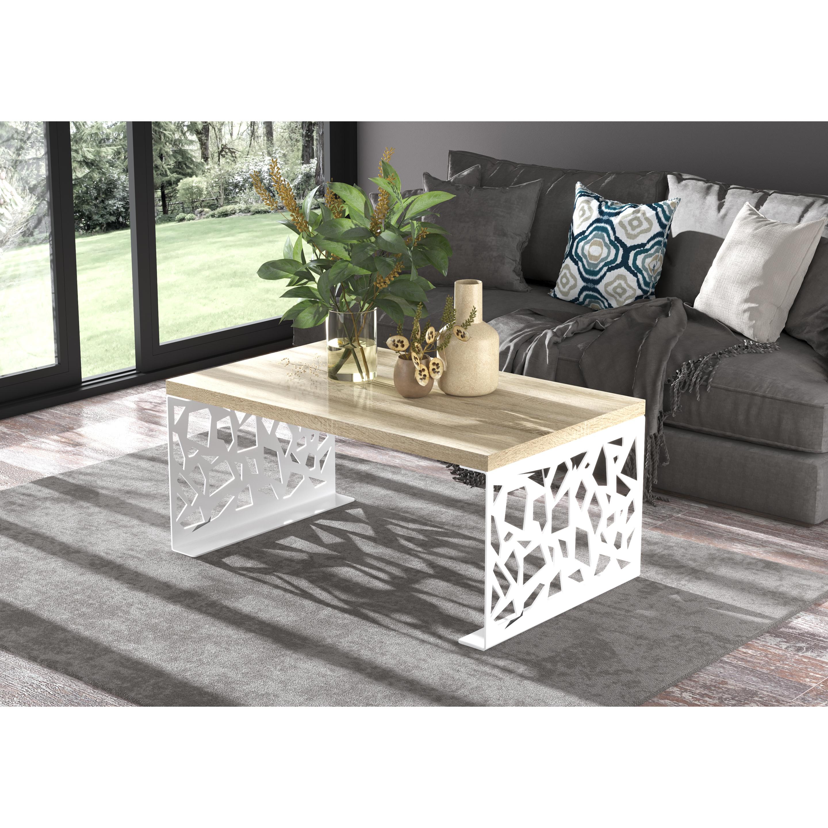 Thumbnail - ADRK Furniture, Couchtisch + Beistelltisch, Semara (100 x 60 x 45 cm)