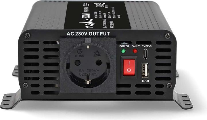 Image du produit Nedis Power Inverter Ondes sinusoïdales pures - Tension d'entrée : 12 V DC - Connecteur de sortie de