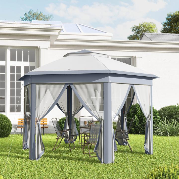 Actual product image Outsunny Folding pavilion with carrier bag (405 cm, 405 cm)