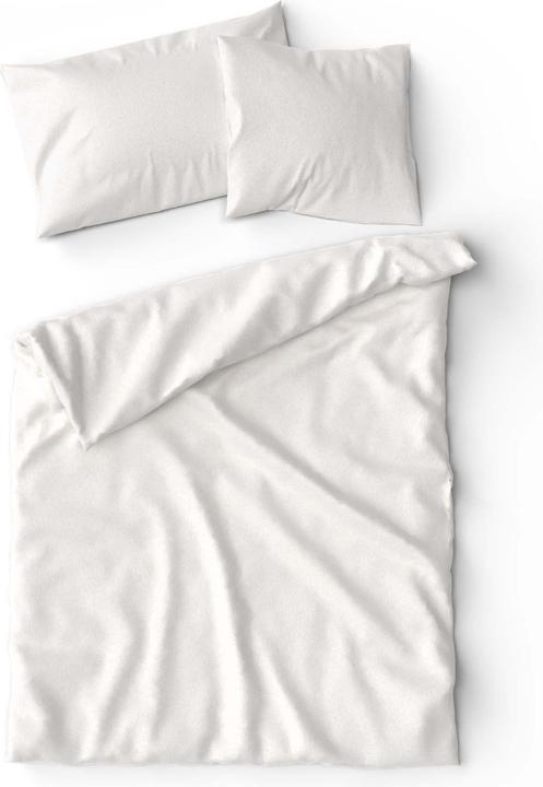 Immagine prodotto Lotus Bettwaren Biancheria da letto in flanella uni (Copricuscino, 50 x 70 cm)