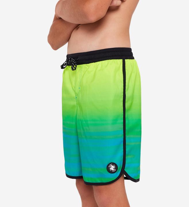 Produktbild Olaian Boardshorts Surfen Jungen 500 Offshore grün/blau (152)