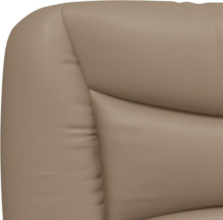 Produktbild VidaXL Bett Polsterbett Doppelbett Kunstlederbett mit Matratze 200x200cm (200 x 200 cm)
