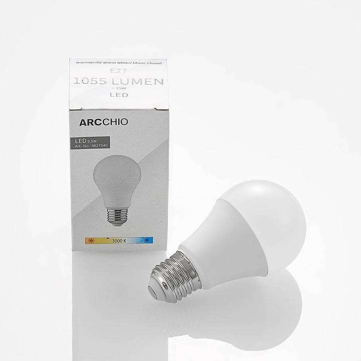 Produktbild Arcchio LED-Lampe E27 A60 9,5W 3.000K opal (E27, 1055 lm)