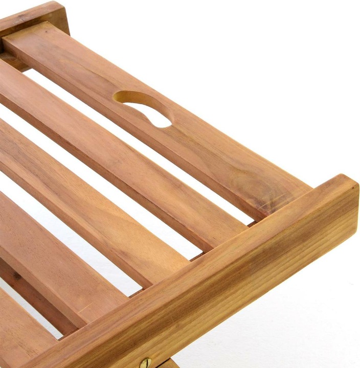 Produktbild VCM Sonnenliege Gartenliege Liegestuhl Teakholz klappbar behandelt (200 cm)