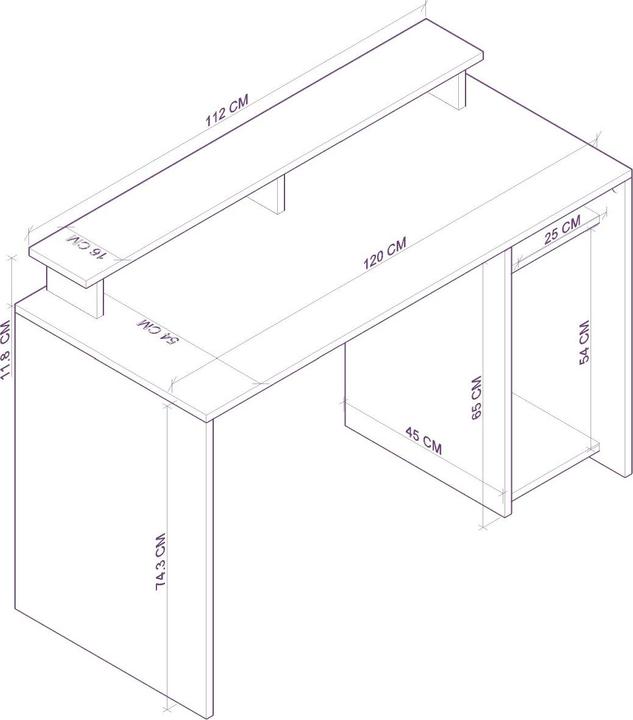 Produktbild Kalune Design Data (120 x 54 x 74.30 cm)