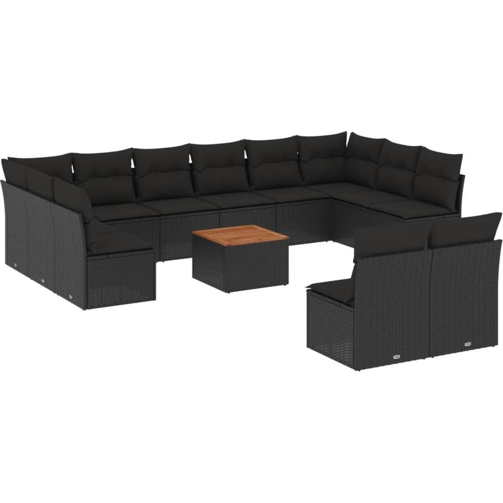VidaXL, Gartenlounge, 10-tlg. Garten-Lounge-Set mit Kissen