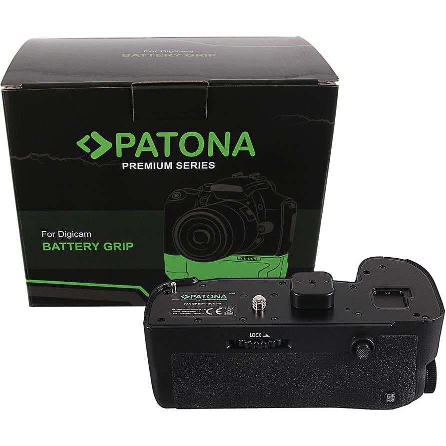 Patona Premium Battery Grip per Panasonic DMW-BLF19 (Maniglia della batteria), Impugnatura + Battery grip, Nero