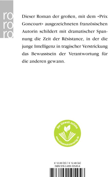 Produktbild Das Blut der anderen (Deutsch, Simone de Beauvoir, 1975)