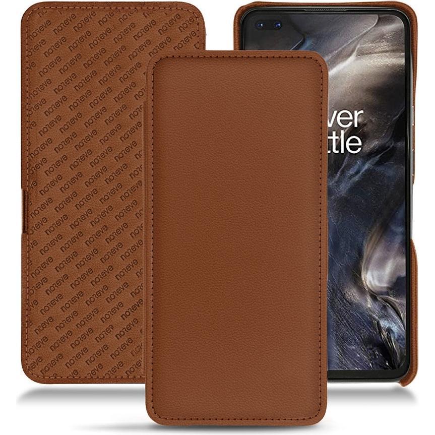 Noreve Lederschutzhülle horizontal (OnePlus Nord), Smartphone Hülle, Braun