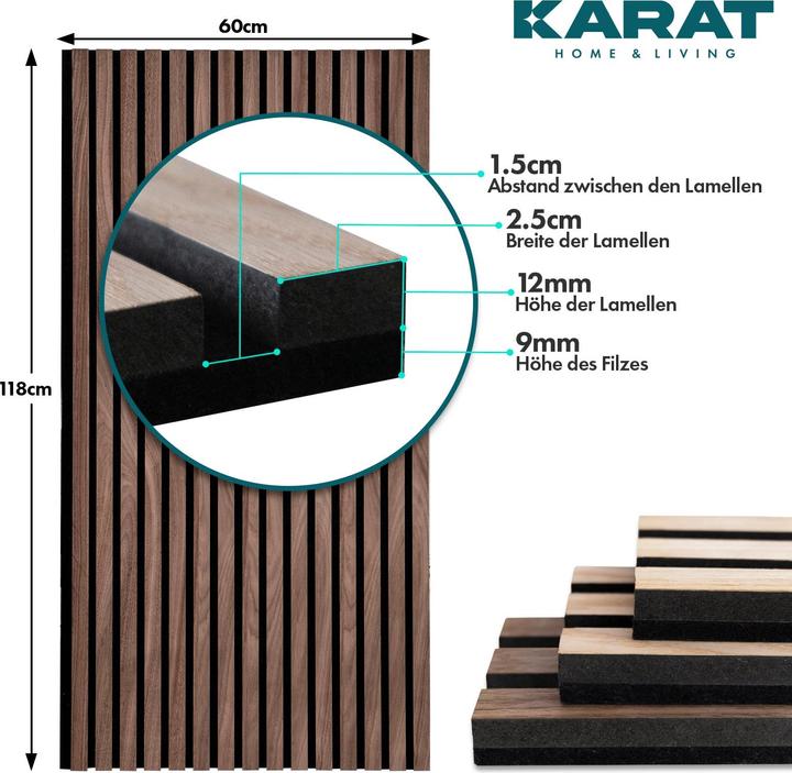 Produktbild Karat Akustikpaneele (118 x 60 cm)