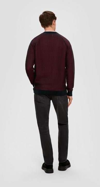 Produktbild s.Oliver Strickpullover Strickpullover mit Crew Neck (XXL)
