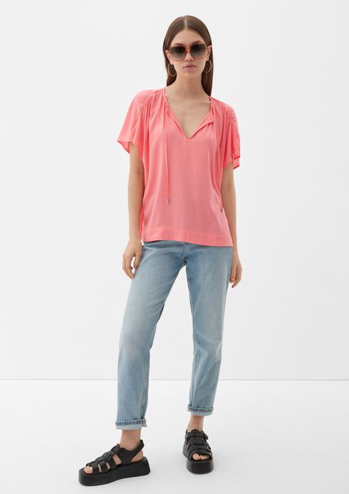 Produktbild S.Oliver Bluse Viskosebluse mit Raffung (34)