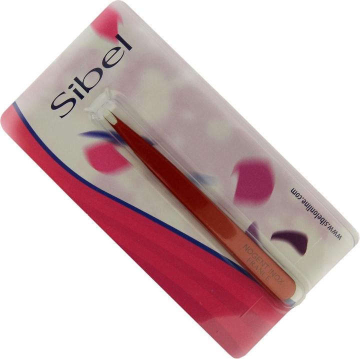 Actual product image Sibel Slant Tweezer Red