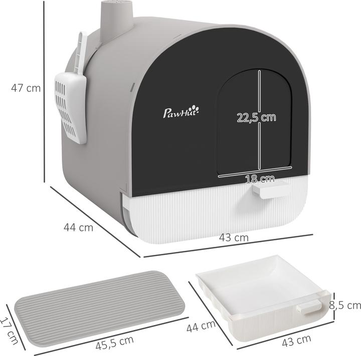 Produktbild PawHut Katzentoilette (Katzenklo geschlossen)