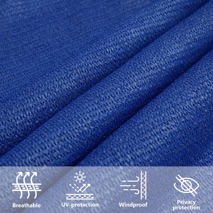 Actual product image VidaXL Sonnensegel 160 g/m² Rechteckig HDPE (6 x 8 m)