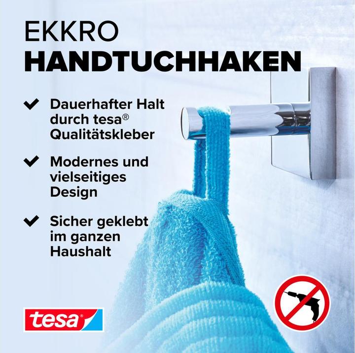 Produktbild tesa EKKRO Mantelhaken inkl. Klebelösung ohne Bohren