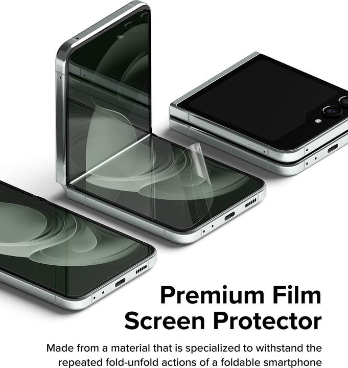 Produktbild Ringke Folia Ochronna Dual Easy 2-Pack Galaxy Z Flip 4 /5 Clear (2 Stk., Samsung Galaxy Z Flip4, Samsung Galaxy Z Flip5)