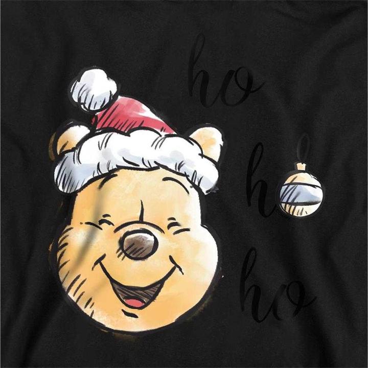 Immagine prodotto Winnie the Pooh Ho Ho Ho, Merry Christmas Felpa con Cappuccio Bambini (128)