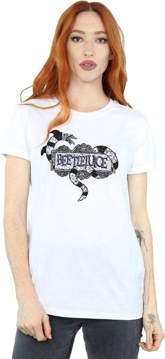 Produktbild Beetlejuice Sandwurm Logo Baumwolle Boyfriend TShirt (3XL)