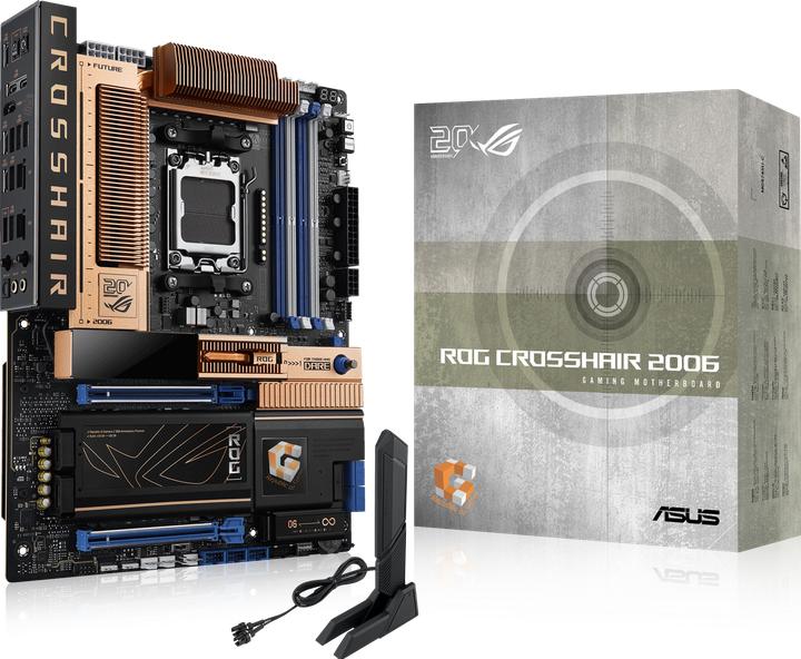 Actual product image ASUS ROG Crosshair 2006 AMD X870E 4*DDR5 5*M.2 4*SataIII AM5 HDMI ATX (AM5, AMD X870E, ATX)