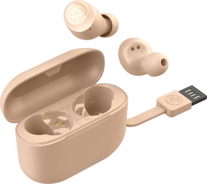 Produktbild JLab Audio JLab Go Air Tones Pantone 474 C In-Ear True Wireless Kopfhörer 32h Stunden Spielzeit, Integriertes M (32 h, Kabellos)