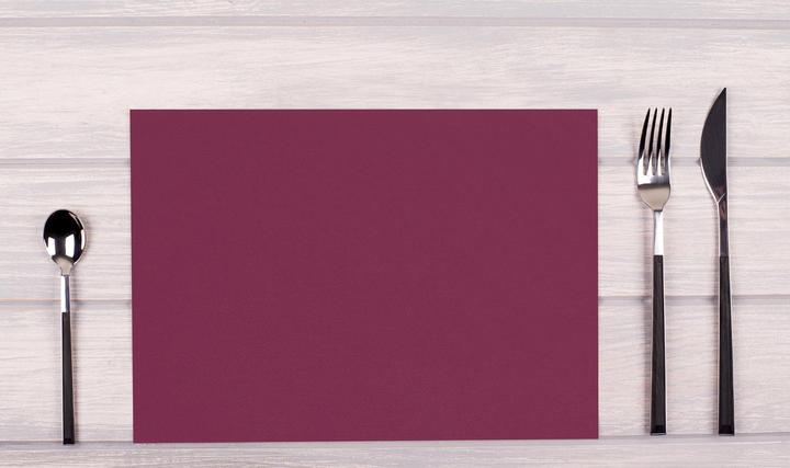 Actual product image PROnappe Spunbond disposable placemat, 400 x 300 mm, bordeaux (100 pcs., 30 x 40 cm)