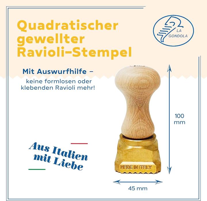 Produktbild La Gondola Ravioli-Stempel