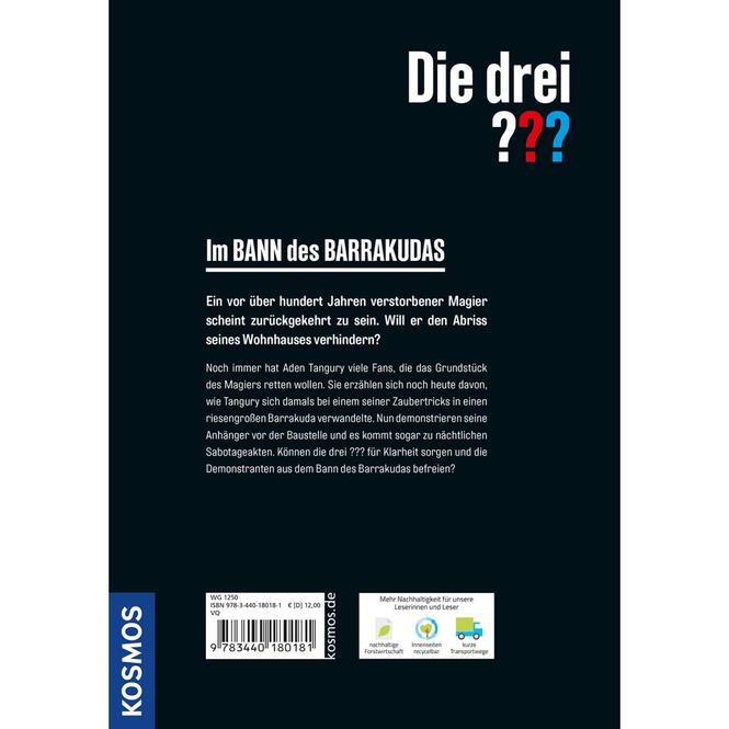 Actual product image Kosmos Die drei??? Im Bann des Barrakudas (German, Hendrik Buchna, 2024)