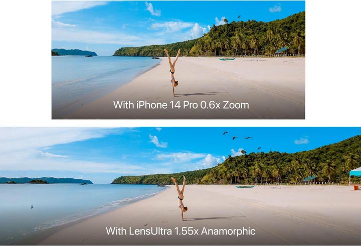 Produktbild ShiftCam Smartphone-Objektiv LensUltra 1.55x Anamorphic