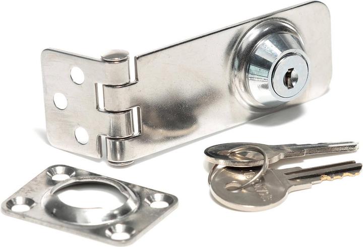 Actual product image Compass Lockable stainless steel hasp