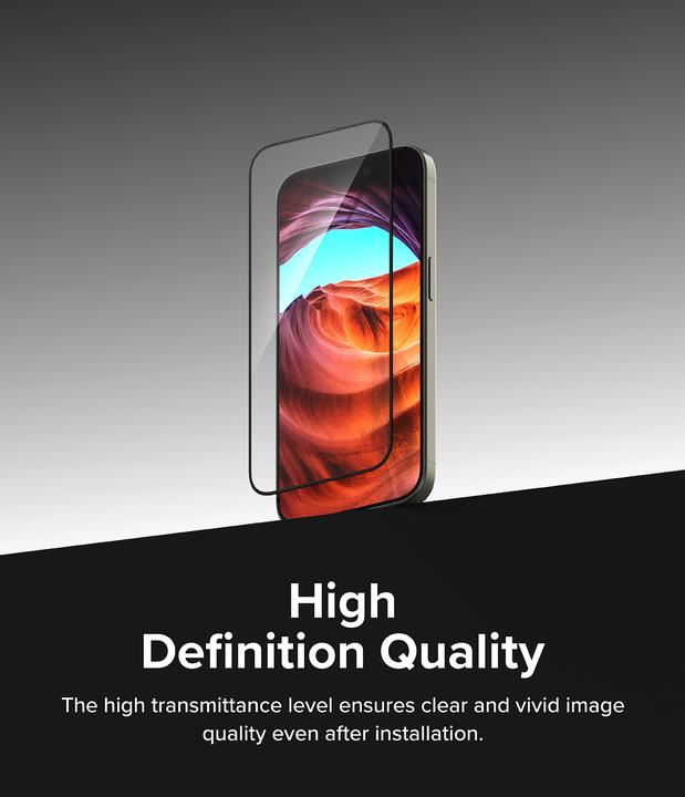 Immagine prodotto Ringke Screen Protector for iPhone 15 Pro Max EASY SLIDE TEMPERED GLASS 2 pack, w installation Jig (2 Pezzo/i, Apple iPhone 15 Pro Max)