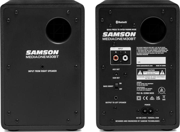Produktbild Samson MediaOne M30BT (Aktiv, Paar, 2x 10 W)
