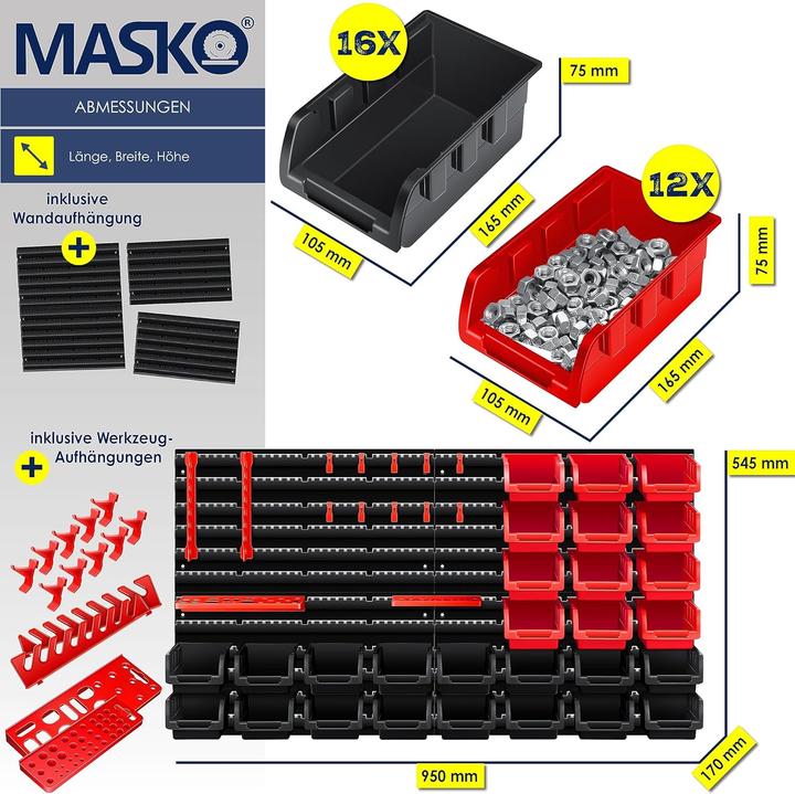 Actual product image Masko Wall shelf set