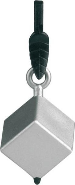 Actual product image DC Table Tablecloth weight Cube silver, set of 4 (3.5 x 11 x 20 cm)