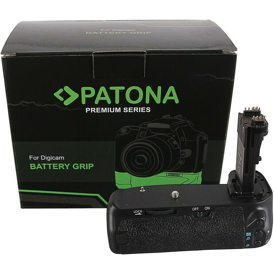 Patona Impugnatura per batteria premium per Canon EOS 70D/80D, BG-E14H (Maniglia della batteria), Impugnatura + Battery grip
