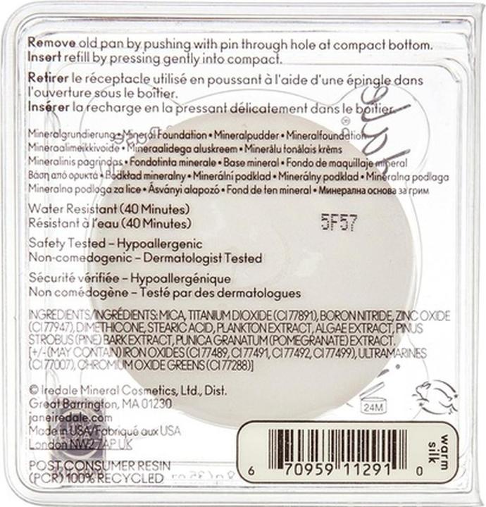 Produktbild Jane Iredale PurePressed Base SPF 20 Nachfüllpackung Warm Silk 9.9g (Warm Silk natural)