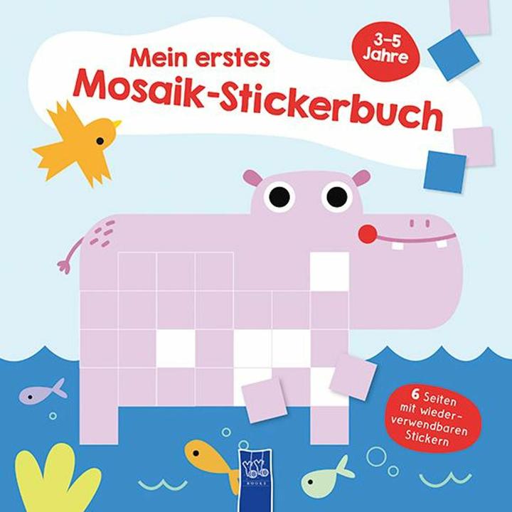 Produktbild Mein erstes Mosaik-Stickerbuch 3-5 Jahre (Cover Nilpferd)