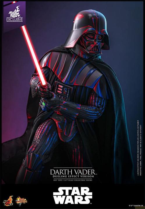 Actual product image Hot Toys Star Wars figurine Movie Masterpiece 1/6 Darth Vader (Dueling Effect Version) Exclusive 35