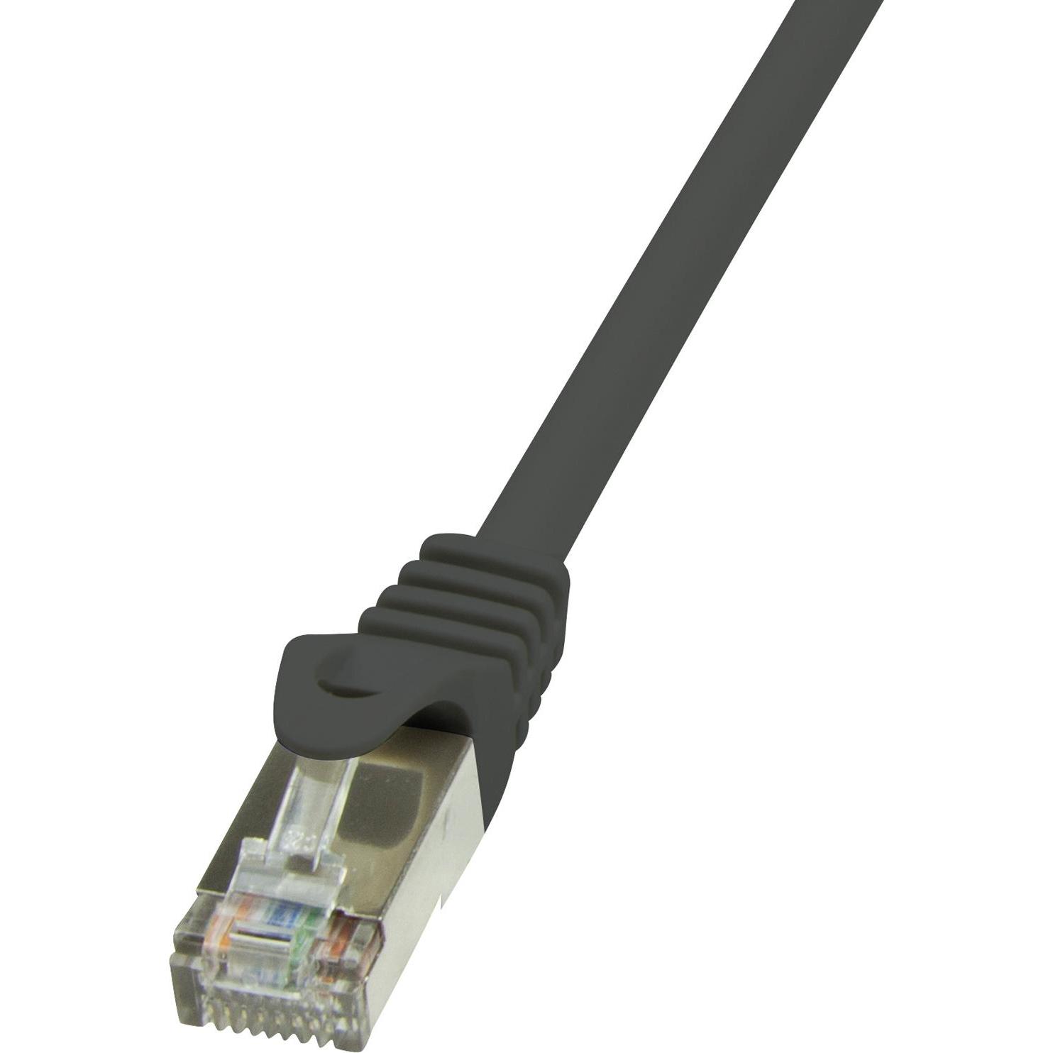 LogiLink Netzwerkkabel (F/UTP, CAT5e, 1 m), Netzwerkkabel
