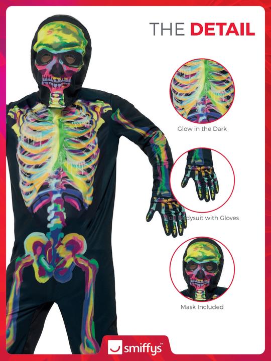 Actual product image Smiffys Glow in the dark skeleton (116, 122, 128)
