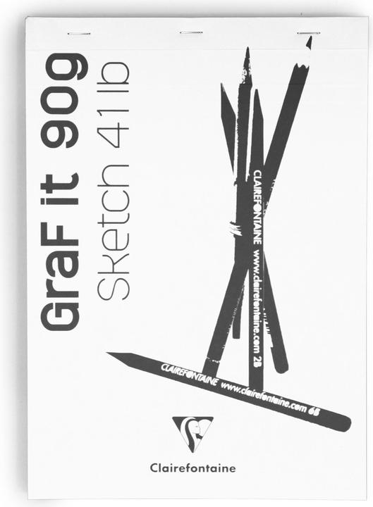 Image du produit Clairefontaine Bloc de croquis Graf (A4, Règle spéciale)