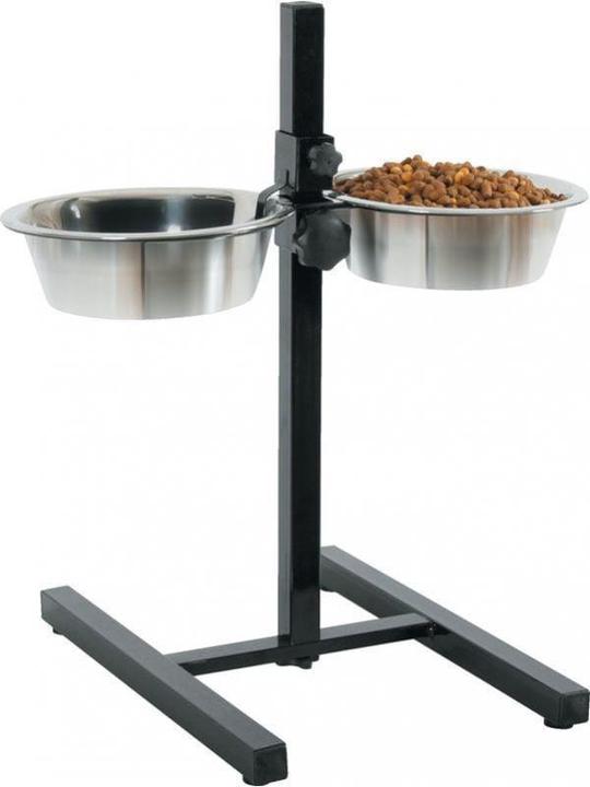 Produktbild Zolux Set of 2 bowls 24.5 cm 2.75l + adjustable stand (275 cl)